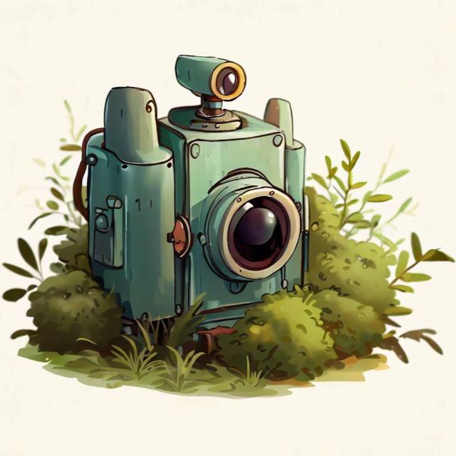 A Camera in Ghibli style