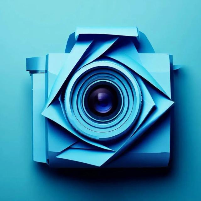A Camera in Origami style